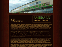 Tablet Screenshot of emeralddoorandglass.com